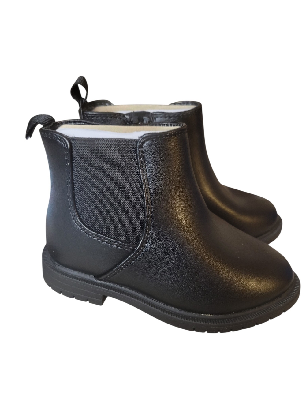 Cat & Jack Toddler Girl Black Chelsea Boots - Classic Slip-On Design